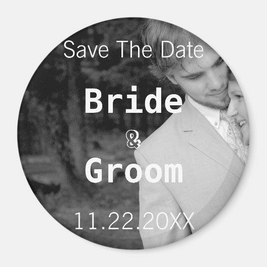 写真の日付を保存する マグネット (正面)