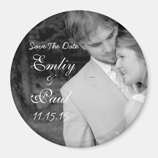 写真の日付を保存する マグネット (正面)