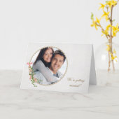 写真の日付を保存 カード (黄色い花)