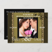 写真の日付を保存 案内ポストカード (正面/裏面)