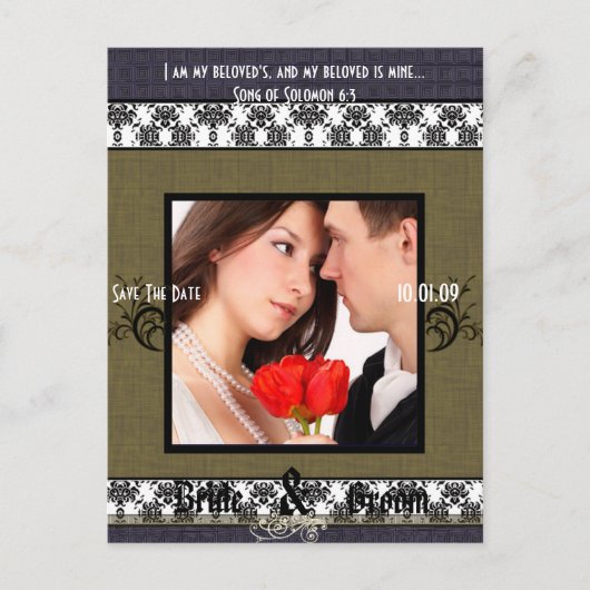 写真の日付を保存 案内ポストカード (正面)