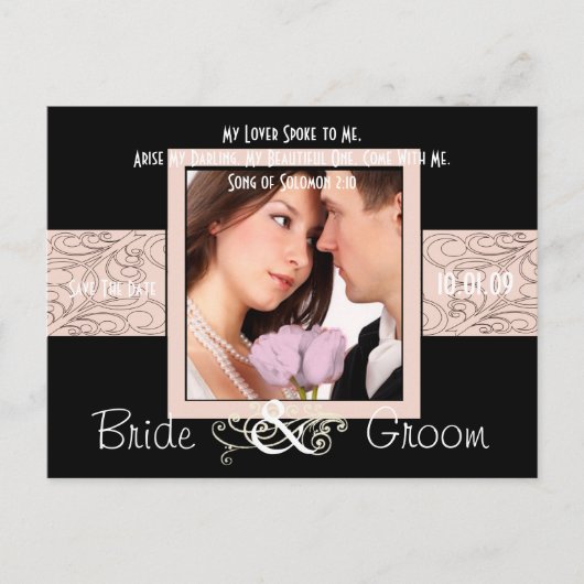 写真の日付を保存 案内ポストカード (正面)