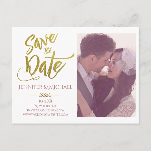 写真の日付を保存 案内ポストカード (正面)