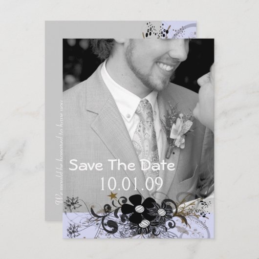 写真の日付を保存 案内ポストカード (正面/裏面)