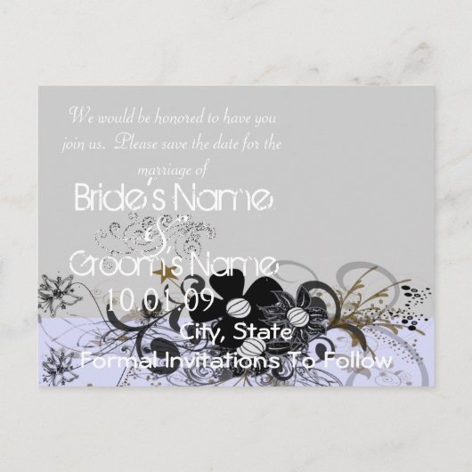 写真の日付を保存 案内ポストカード (裏面)