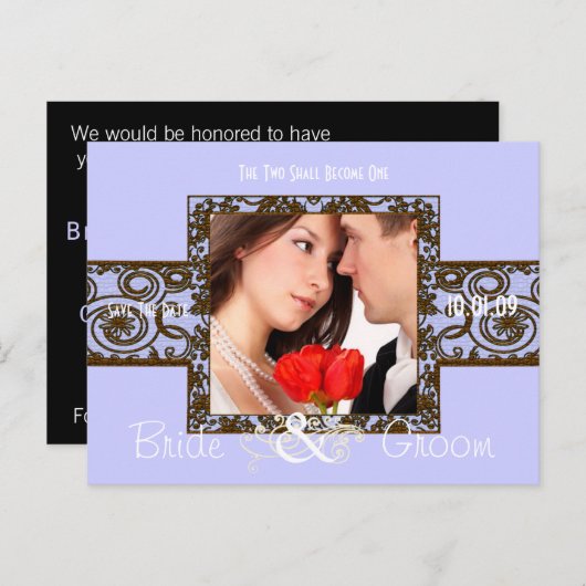 写真の日付を保存 案内ポストカード (正面/裏面)