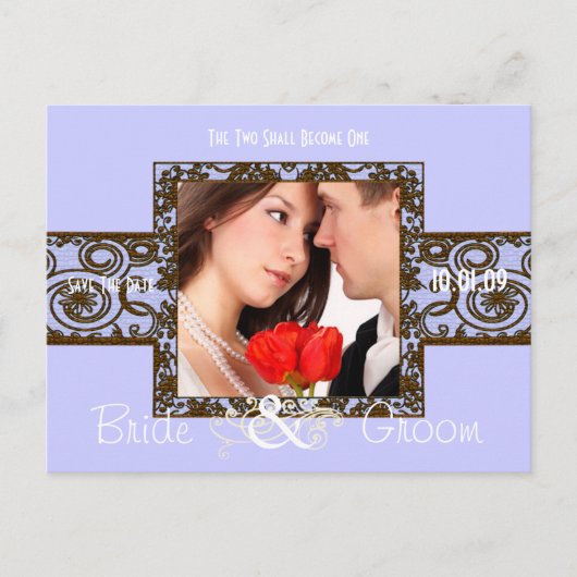 写真の日付を保存 案内ポストカード (正面)