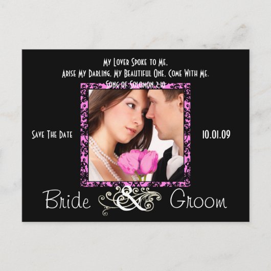 写真の日付を保存 案内ポストカード (正面)