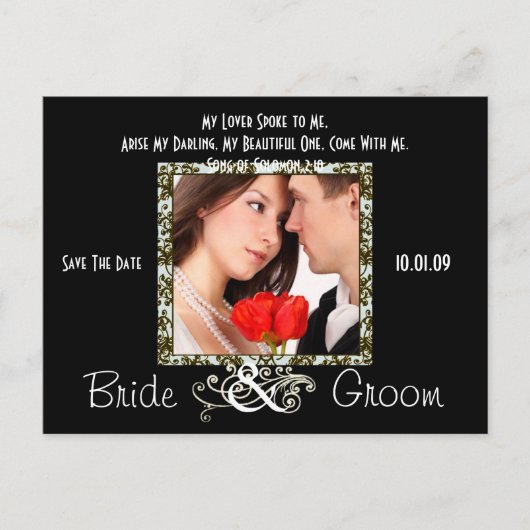 写真の日付を保存 案内ポストカード (正面)