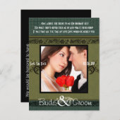 写真の日付を保存 案内ポストカード (正面/裏面)