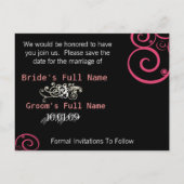 写真の日付を保存 案内ポストカード (裏面)