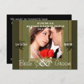 写真の日付を保存 案内ポストカード (正面/裏面)