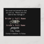 写真の日付を保存 案内ポストカード (裏面)