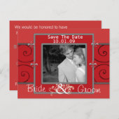 写真の日付を保存 案内ポストカード (正面/裏面)