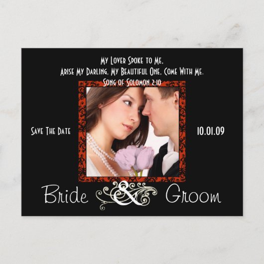 写真の日付を保存 案内ポストカード (正面)