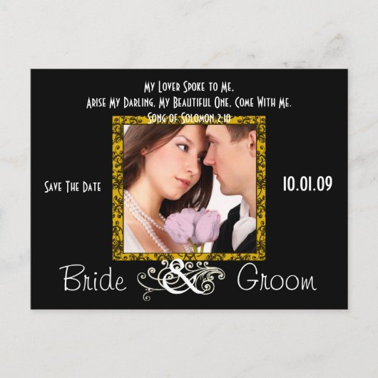 写真の日付を保存 案内ポストカード (正面)