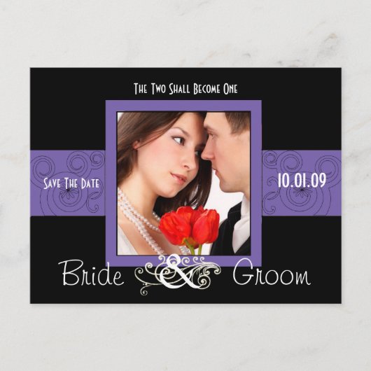 写真の日付を保存 案内ポストカード (正面)