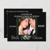 写真の日付を保存 案内ポストカード (正面/裏面)