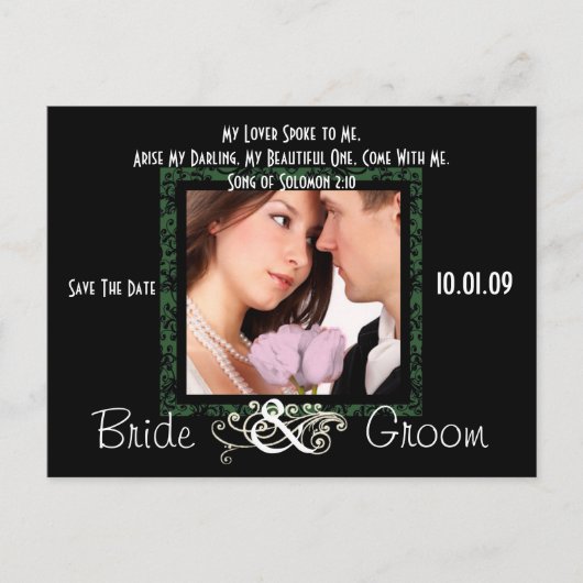 写真の日付を保存 案内ポストカード (正面)