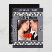 写真の日付を保存 案内ポストカード (正面/裏面)