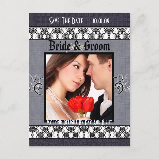 写真の日付を保存 案内ポストカード (正面)