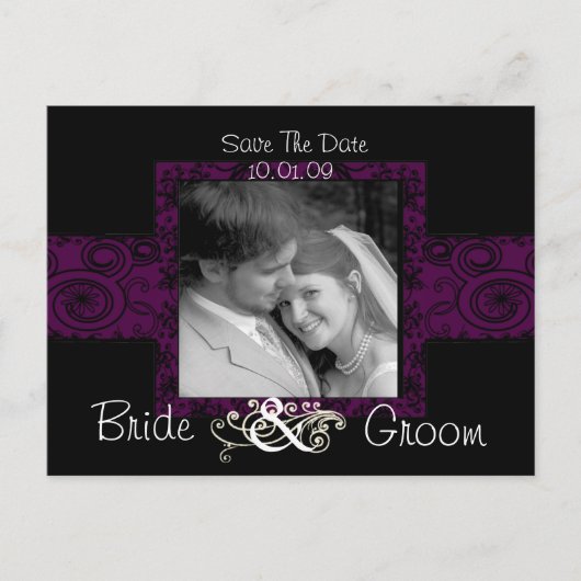 写真の日付を保存 案内ポストカード (正面)