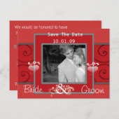 写真の日付を保存 案内ポストカード (正面/裏面)