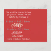 写真の日付を保存 案内ポストカード (裏面)