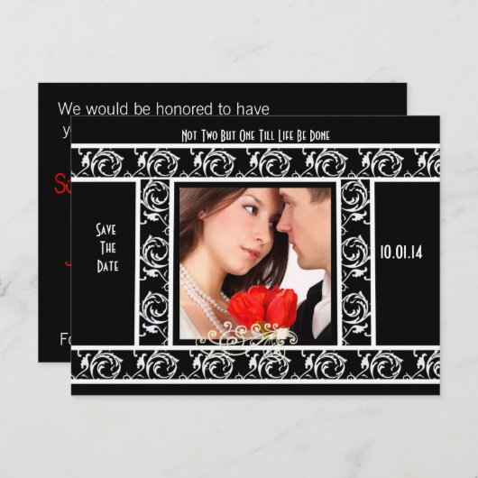 写真の日付を保存 案内ポストカード (正面/裏面)