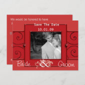 写真の日付を保存 案内ポストカード (正面/裏面)