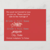 写真の日付を保存 案内ポストカード (裏面)