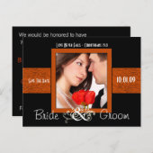 写真の日付を保存 案内ポストカード (正面/裏面)