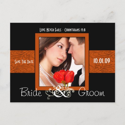 写真の日付を保存 案内ポストカード (正面)