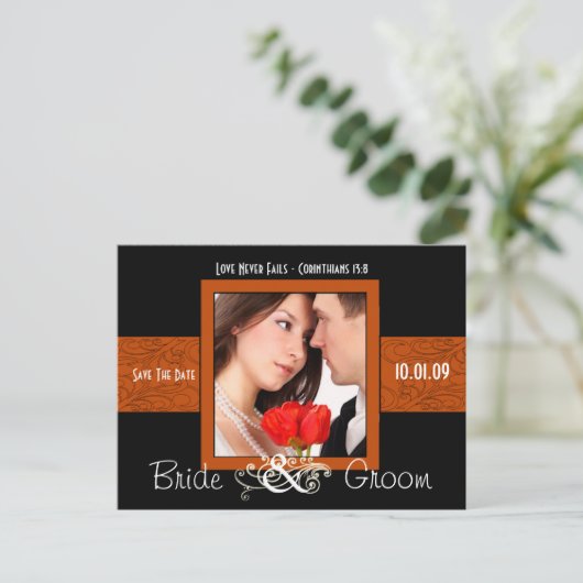 写真の日付を保存 案内ポストカード (スタンド正面)