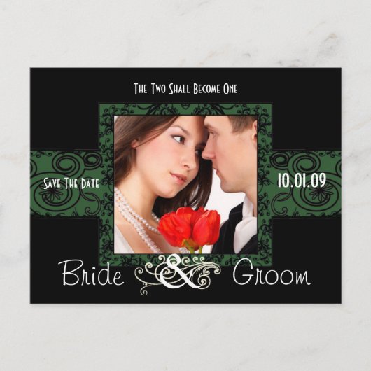 写真の日付を保存 案内ポストカード (正面)