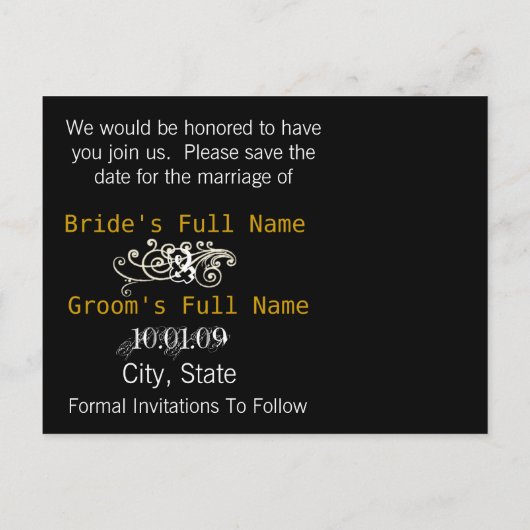 写真の日付を保存 案内ポストカード (裏面)