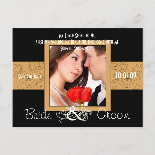 写真の日付を保存 案内ポストカード (正面)