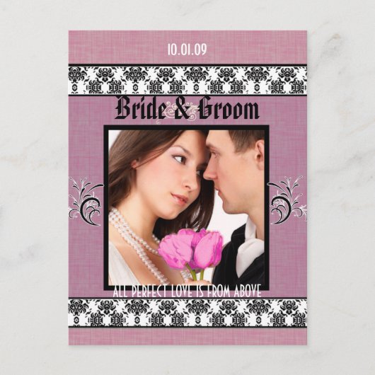 写真の日付を保存 案内ポストカード (正面)