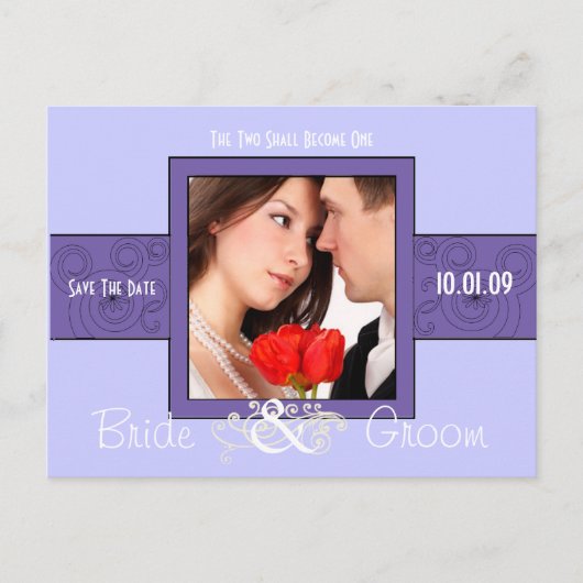 写真の日付を保存 案内ポストカード (正面)