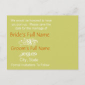 写真の日付を保存 案内ポストカード (裏面)