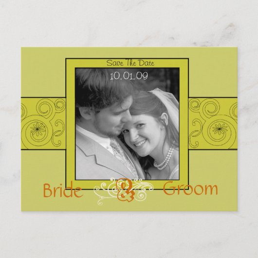 写真の日付を保存 案内ポストカード (正面)