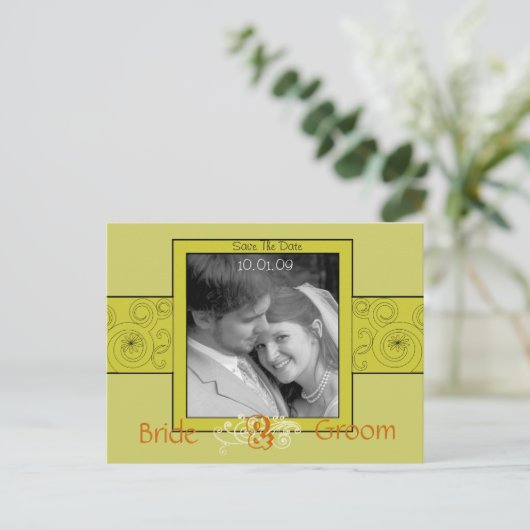 写真の日付を保存 案内ポストカード (スタンド正面)