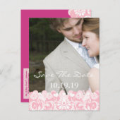 写真の日付を保存 – Cabaret Pink Sweet Lila 案内ポストカード (正面/裏面)