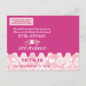 写真の日付を保存 – Cabaret Pink Sweet Lila 案内ポストカード (裏面)