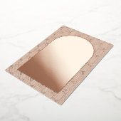 写真の日付ゴールドフォイルのカードを保存 箔招待状 (回転した状態)