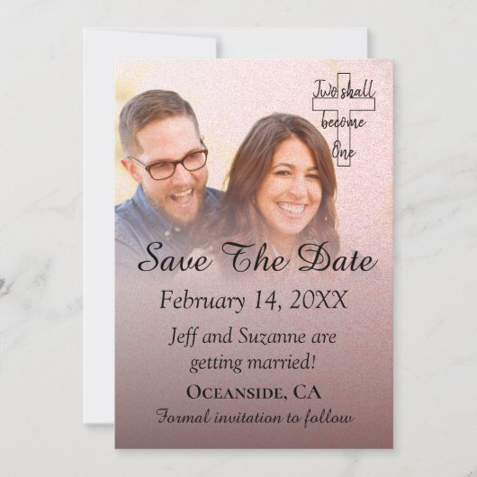 写真の日付フィルターの赤面告知の保存 セーブザデート (正面)