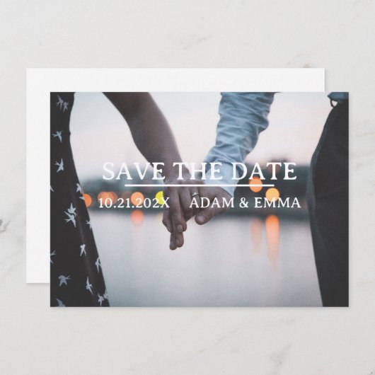 写真の日付QRコードの保存 案内状 (正面/裏面)