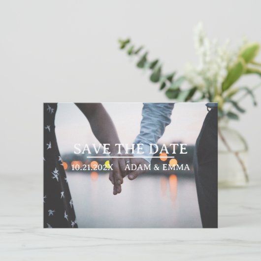 写真の日付QRコードの保存 案内状 (スタンド正面)