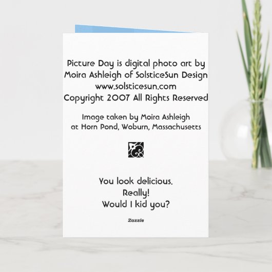 写真の日 カード (裏面)