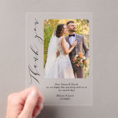 写真の書結婚道の感謝 アクリル招待状 (インサイチュ (ポータブル))